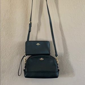 Coach crossbody bag and wristlet
